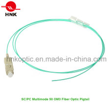 PVC LSZH Multimode 50 Om3 Sc PC Faseroptik Pigtail